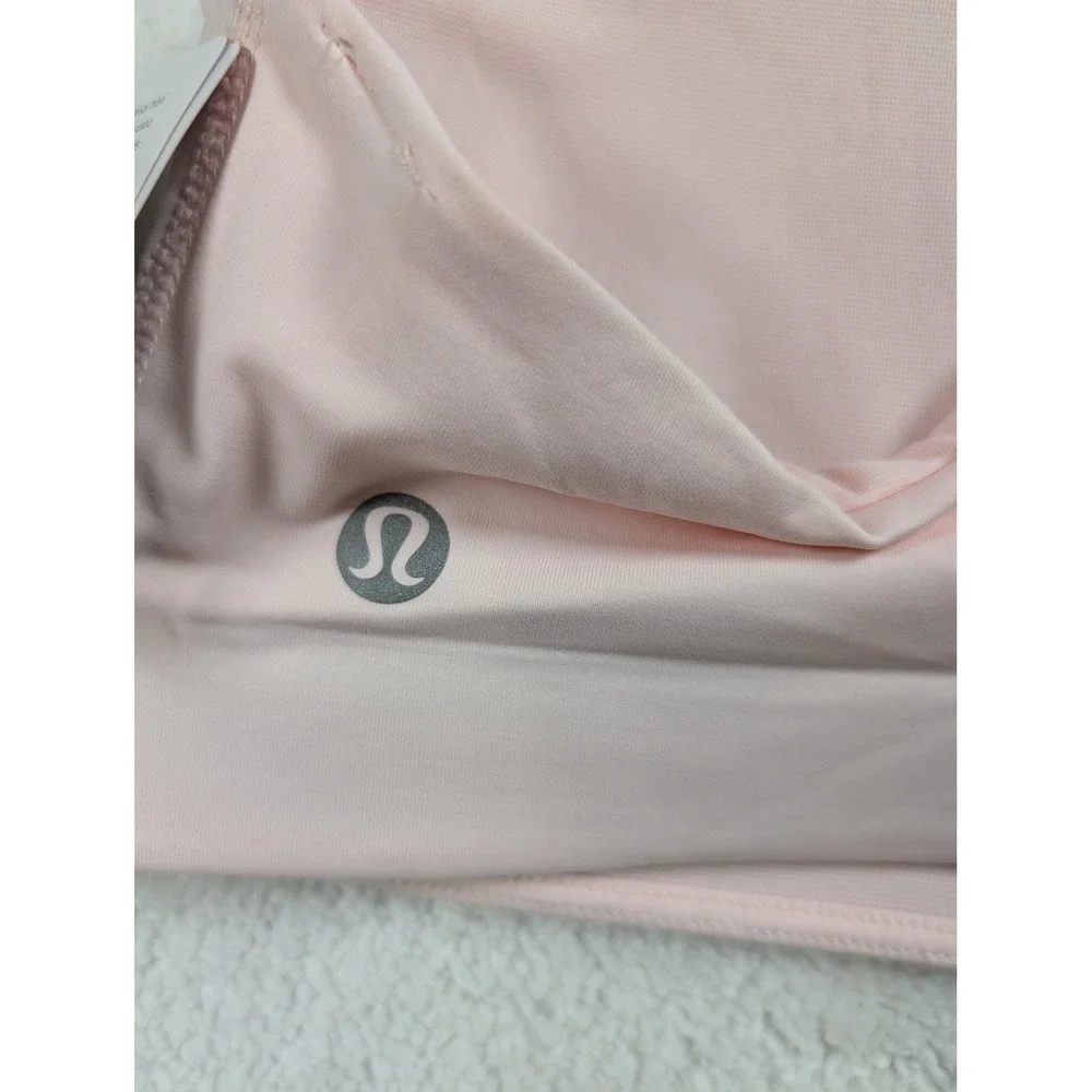 Lululemon Energy Bra Evolve Pink Peony Strappy Sports Bra LW2EHVS Size S NEW